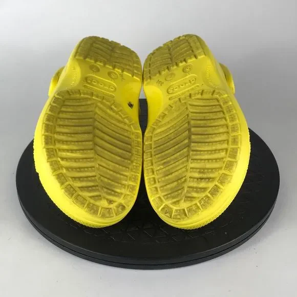 Crocs Baya Clogs Yellow Waterproof Slip On Sandals Women’s Size 7 - Picture 10 of 12